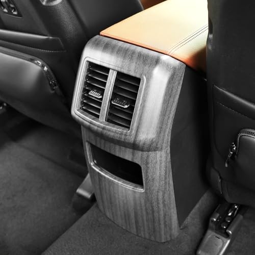  Car Interior Rear Air Condition Vent Outlet Cover Trim Compatible Wood Grain