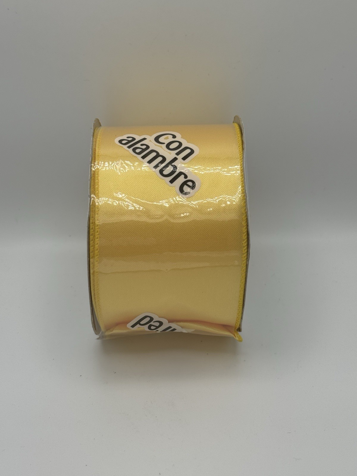 Offray Golden Yellow Sateen Wired Edge Ribbon 2.5”x 10 Yds Spring Summer