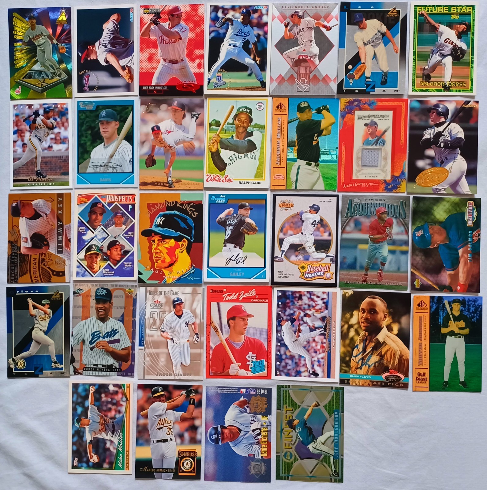 VINTAGE BASEBALL CARD LOT! TOPPS FINEST STARS ZENITH Z-TEAMS RCs ONE AUTOGRAPH +
