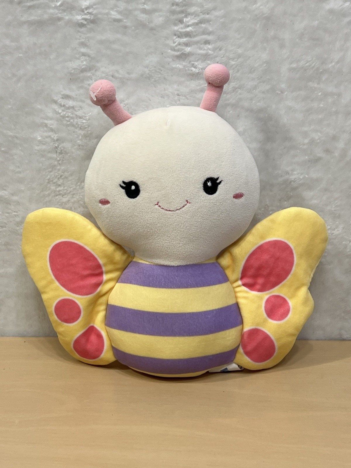 KAISIYANG Butterfly Plush Pillow Stuffed Animal Cushion Yellow Purple Pink