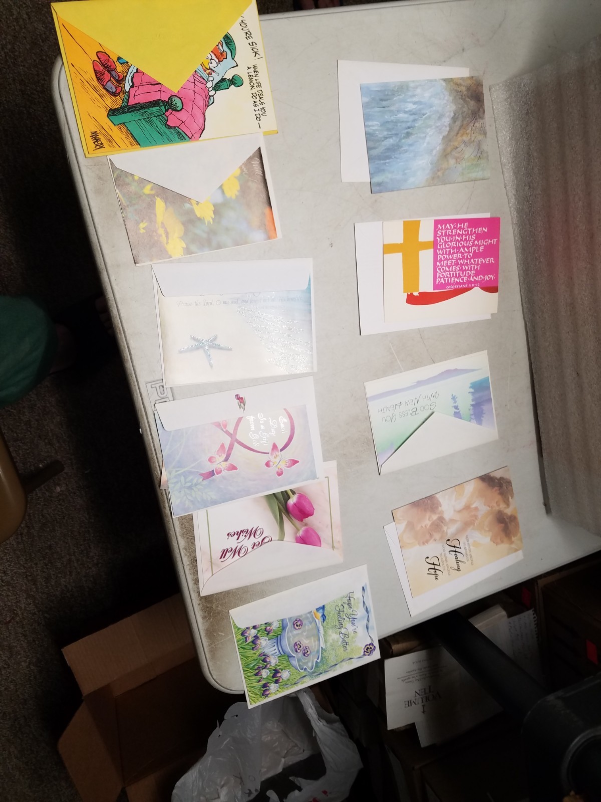 Lot of 10 Get Well Greeting Cards (D)