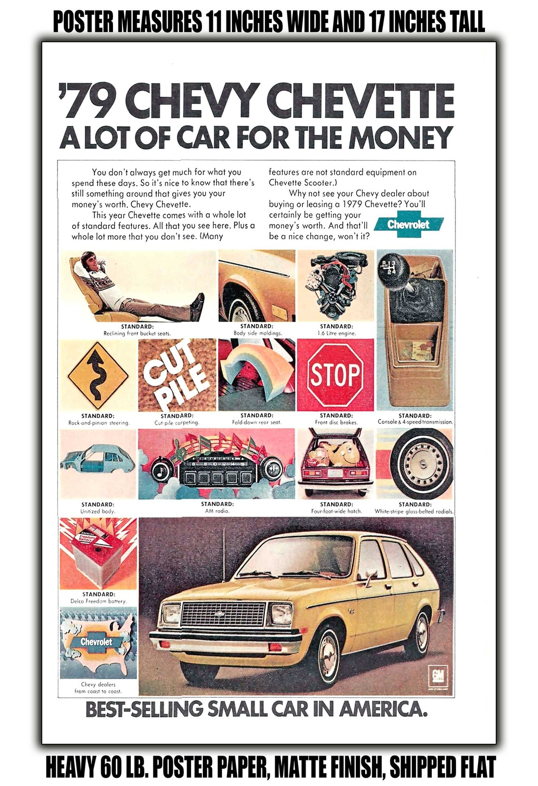 1979 Chevy Chevette - 11x17 Poster