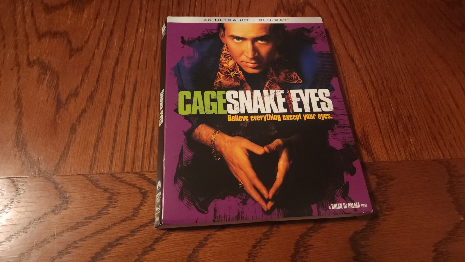 Snake Eyes Brian De Palma 4K Bluray Slipcover Only slipcase NO discs