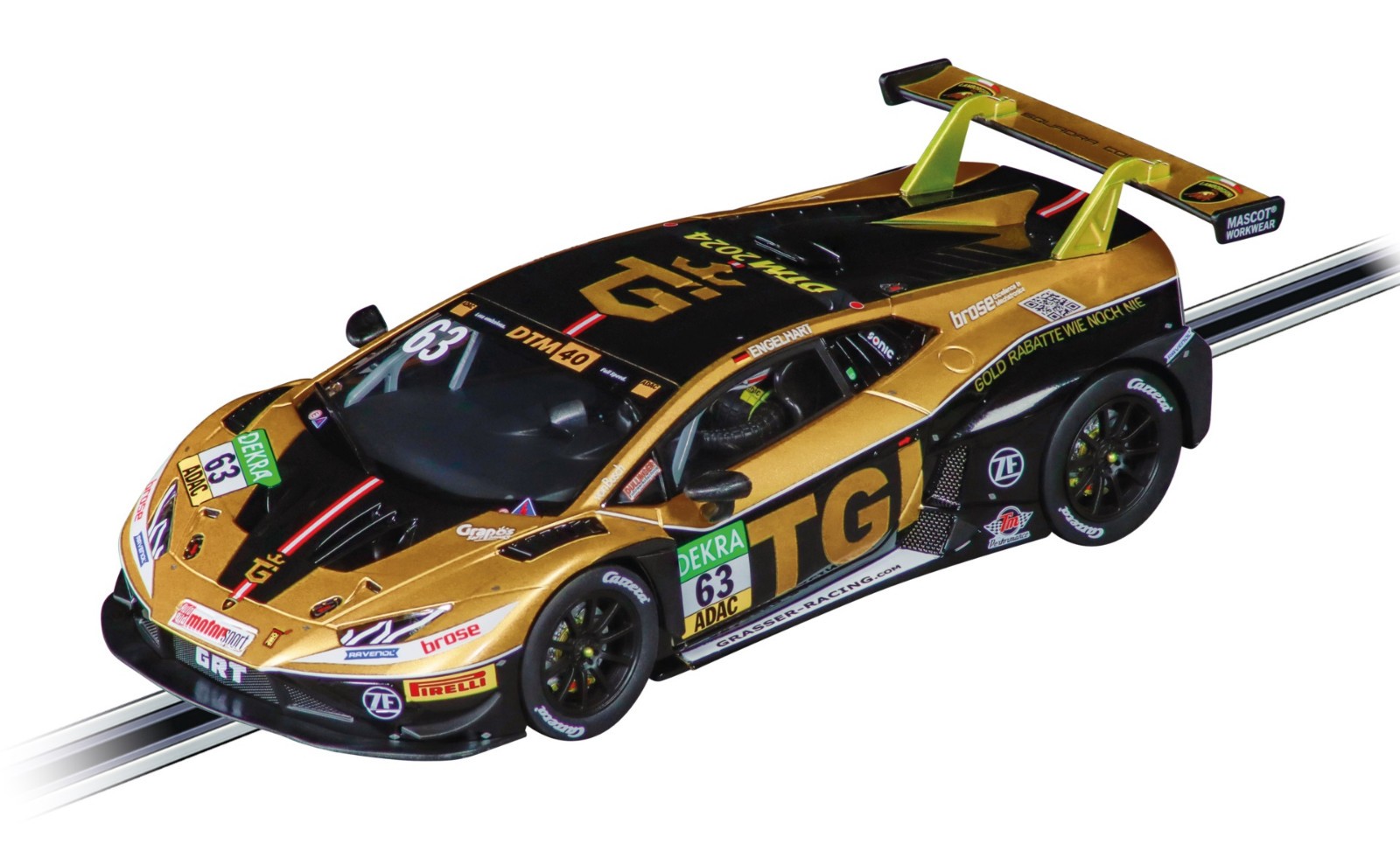 Carrera Digital 132 32058 Lamborghini Huracán GT3 EVO2 Grasser Racing No 63 DTM