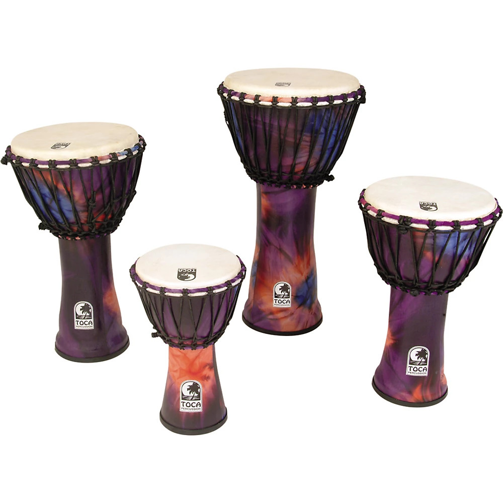 Toca Synergy Freestyle Rope Tuned Djembe 12" Purple