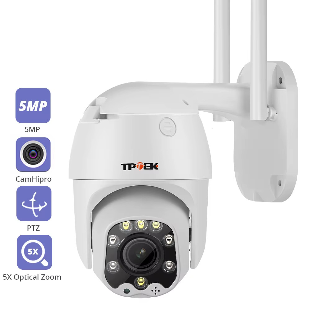 Wifi PTZ IP Camera 5MP 5X Optical Zoom Wi-Fi Security Outdoor CCTV Surveillance 