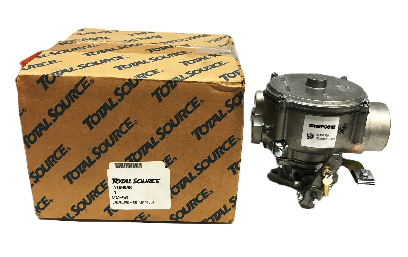 Total Source Forklift 90 DEG Carburetor LP233-6570 NOS