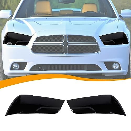  Front Headlight Lamp Cover Guard Trim Bezel Frame Decor Exterior Accessories 