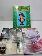 Majolica Glassware Vintage Collectors Guide Value Identification Lot 3 Books J