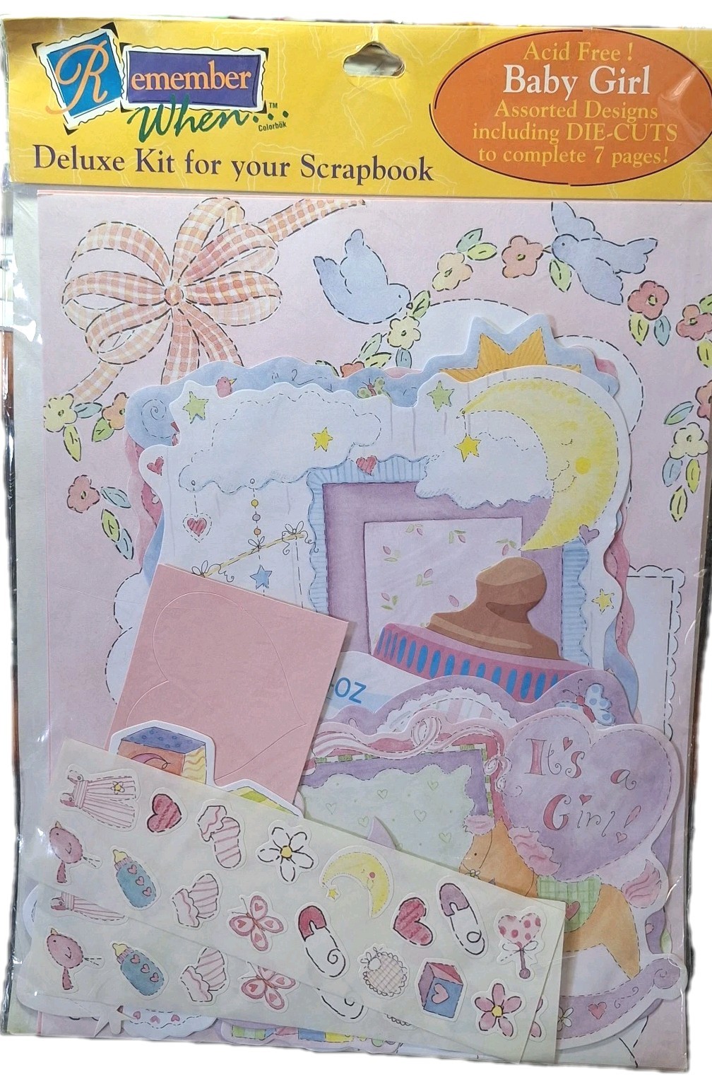 NEW Colorbok Remember When Deluxe Kit for your Scrapbook - Baby Girl