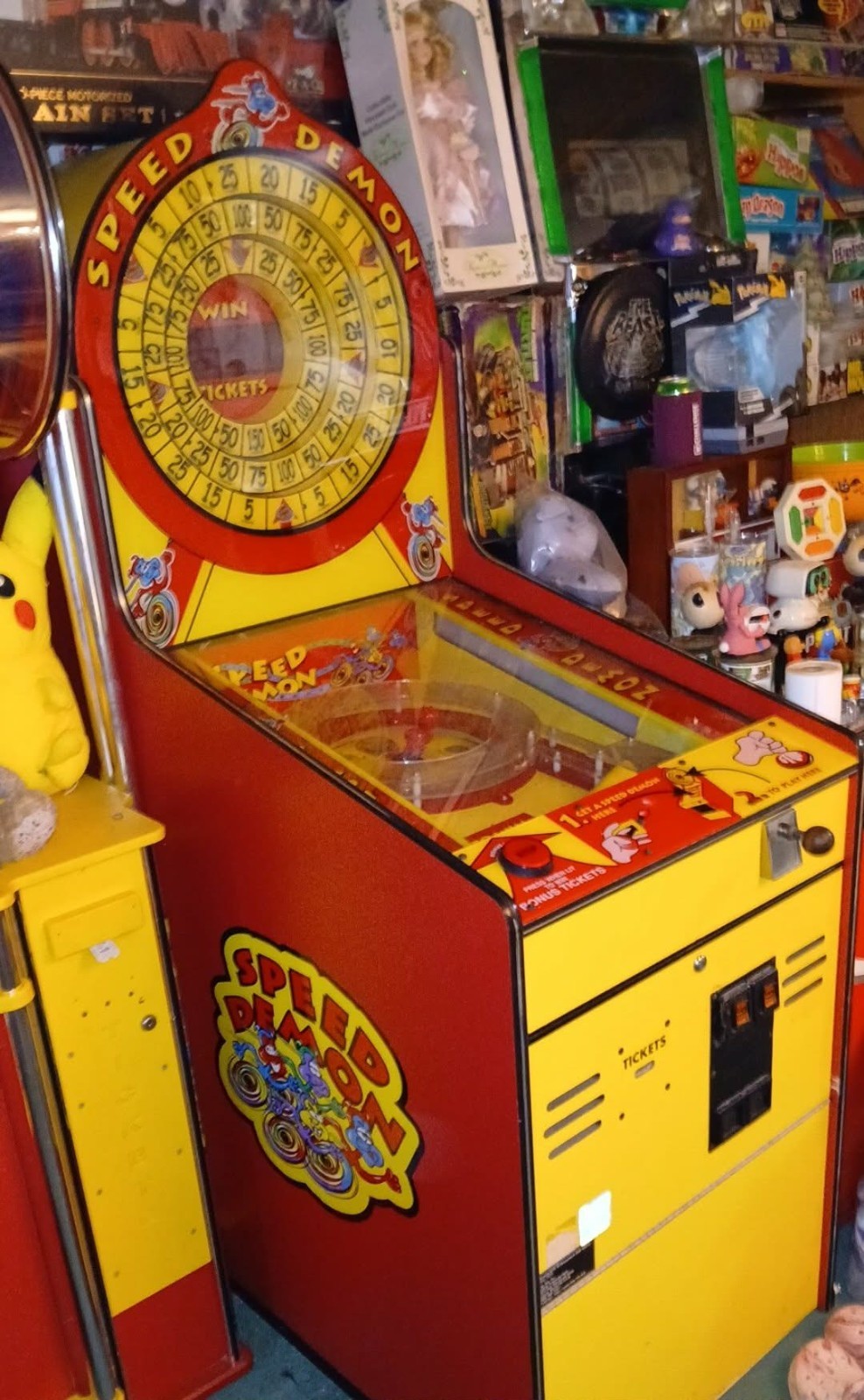 Speed Demon Arcade Redemption Ticket Game Working Condition