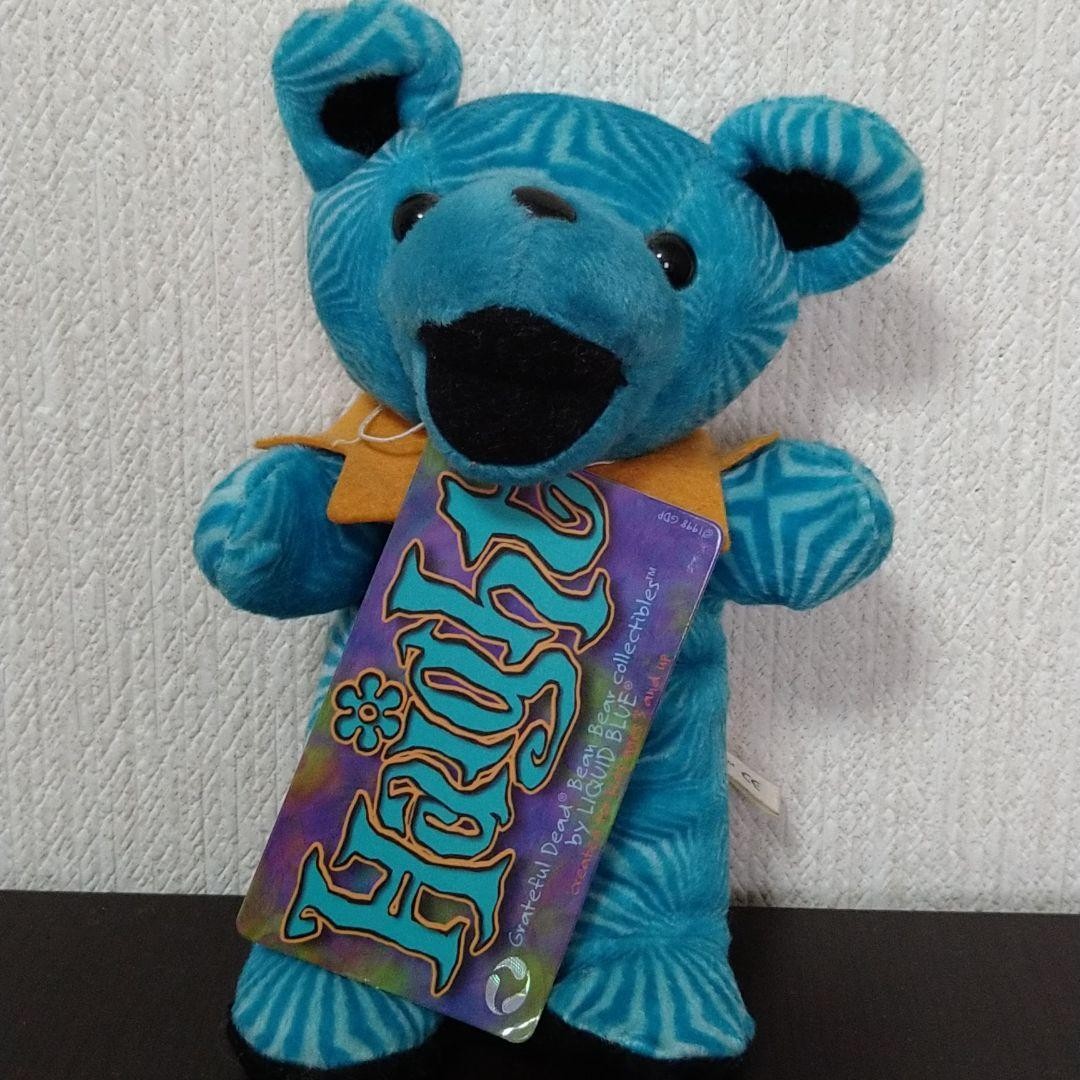 Haight Grateful Dead Bear Blue Psychedelic Pattern - Vintage Style
