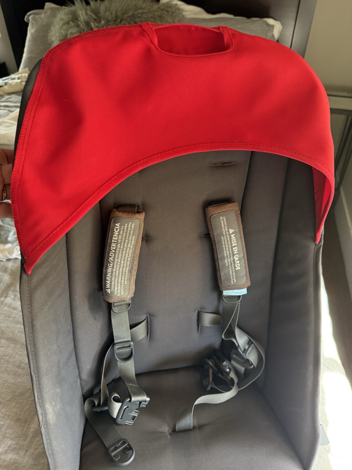 UPPAbaby Cruz  Stroller Toddler Seat And Canopy  2015- Red