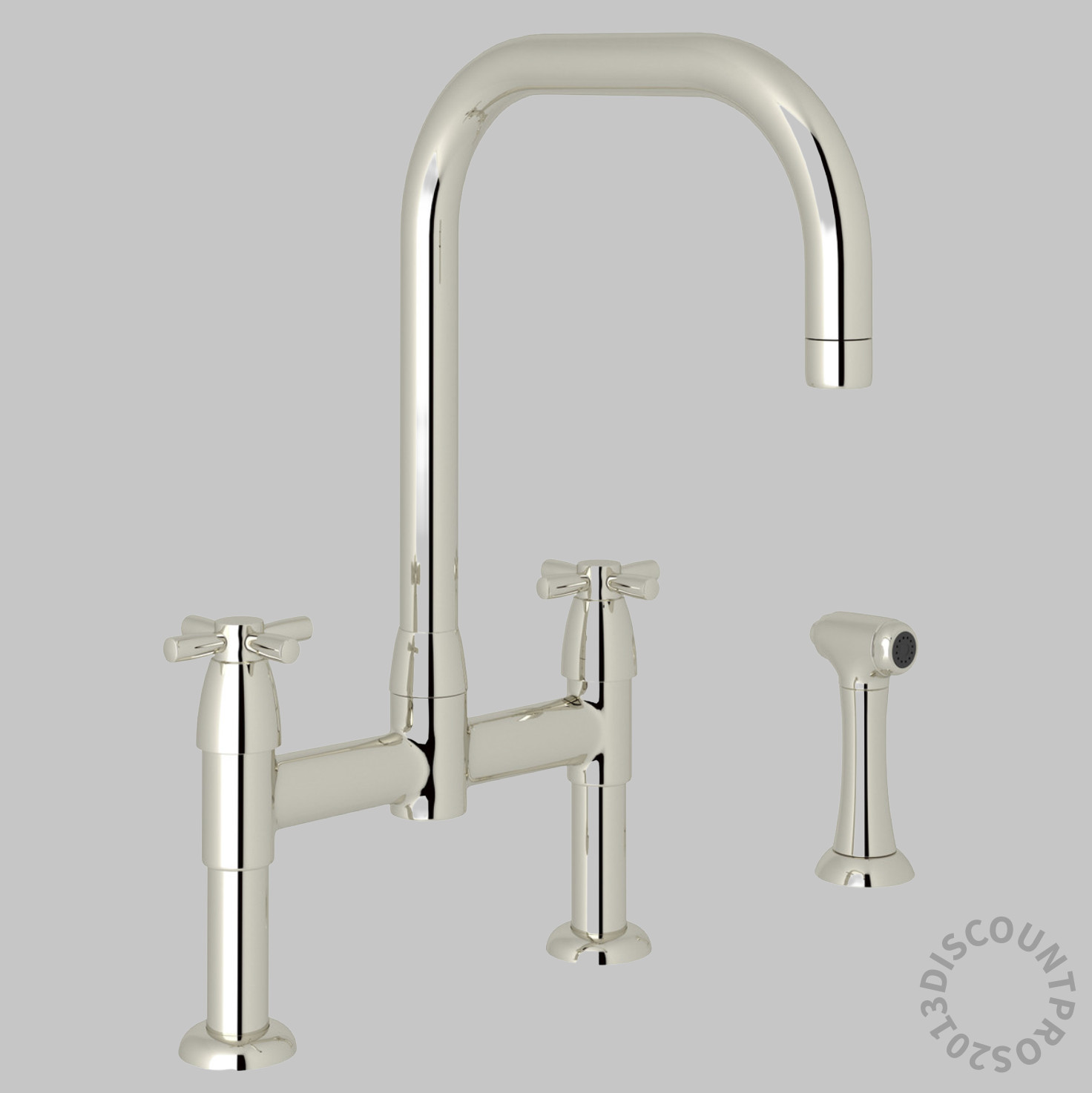 Perrin & Rowe Holborn Bridge Kitchen Faucet (Polished Nickel)