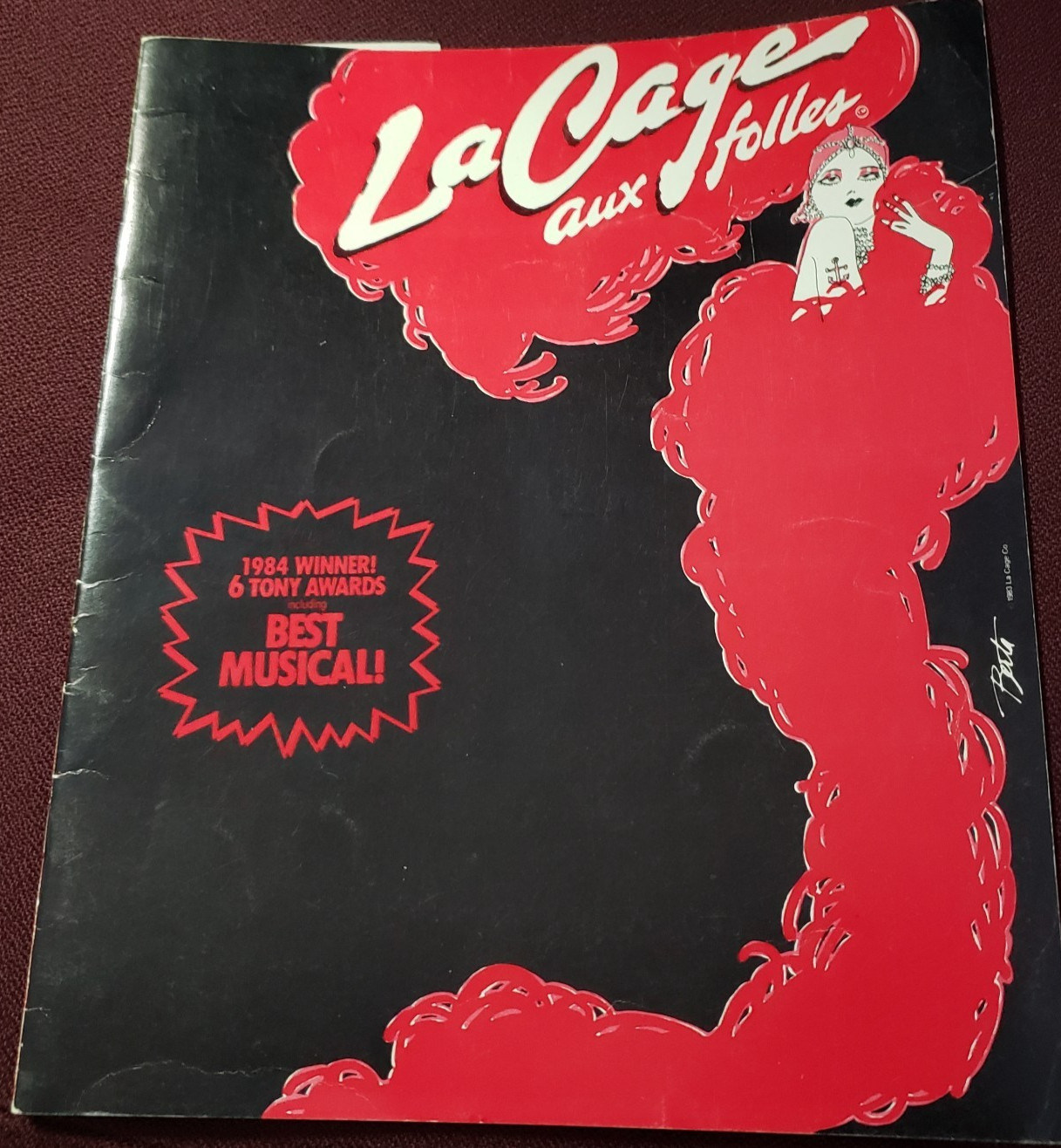 La Cage Aux Folles Program 1984 Broadway Musical Theater