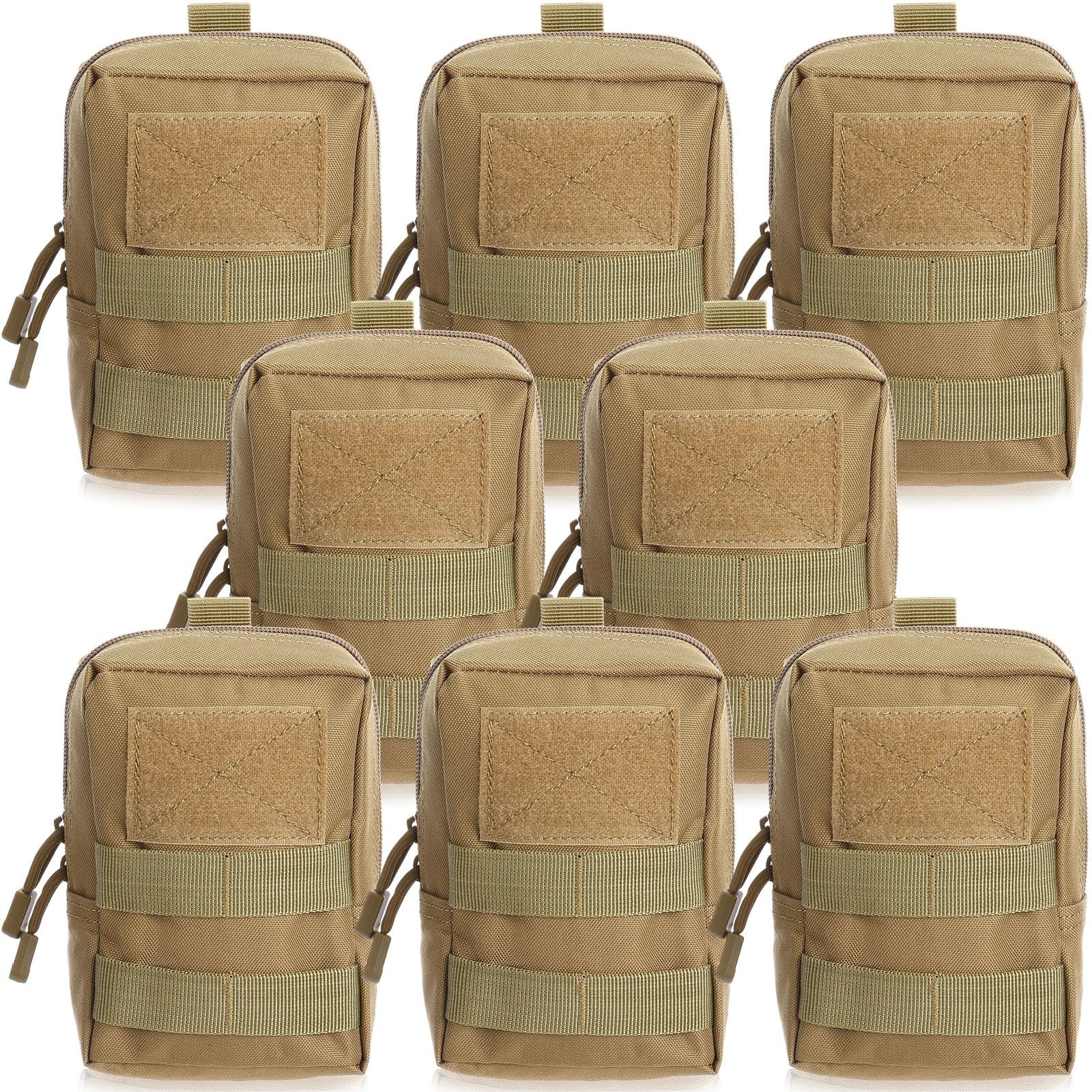 8 Pcs Molle Pouches Tactical Molle Pouch Vest Pouch Cell Belt Pouch Waterproo...