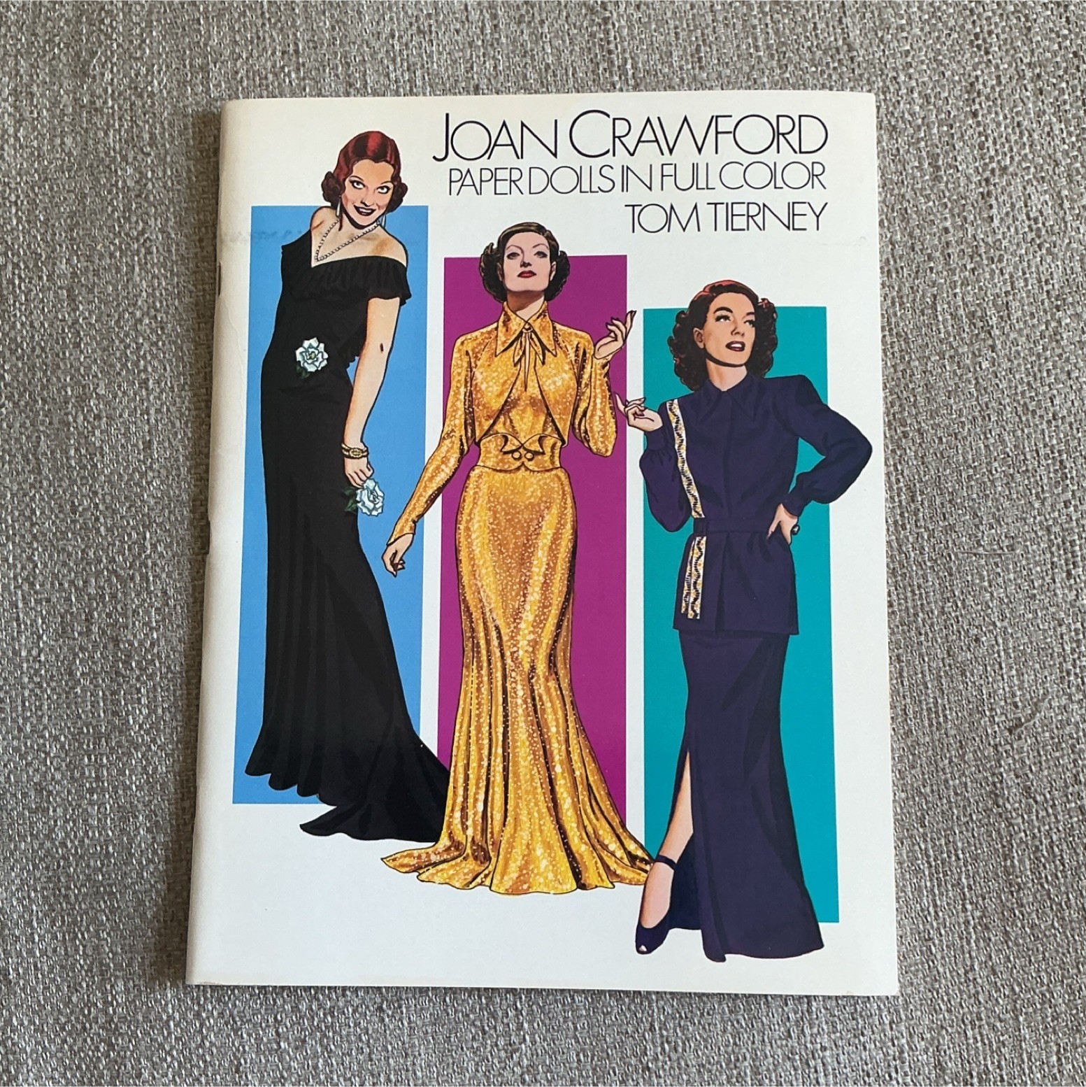 Dover Publications Joan Crawford Paper Dolls Full Color Book Uncut Tom Tierney