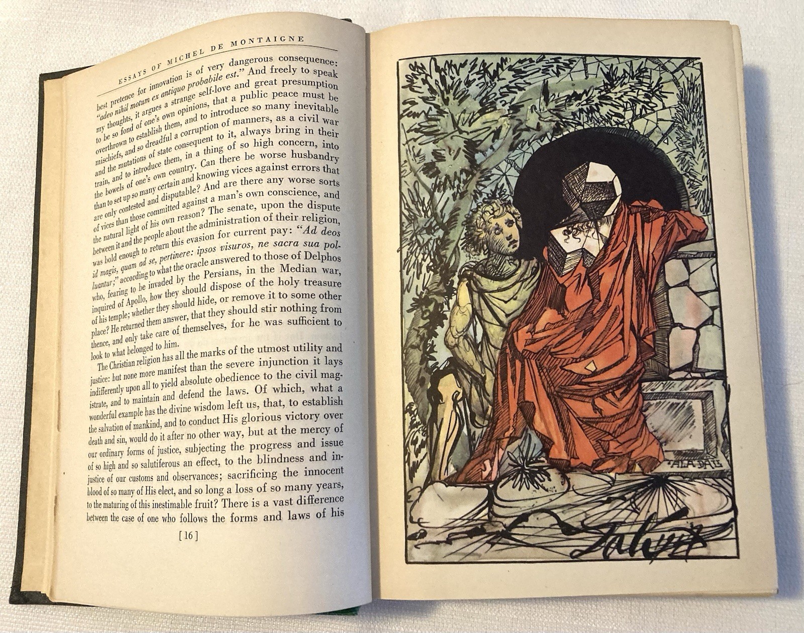 Essays of Michel de Montaigne 1947 Illustrated by Salvador Dali, Doubleday