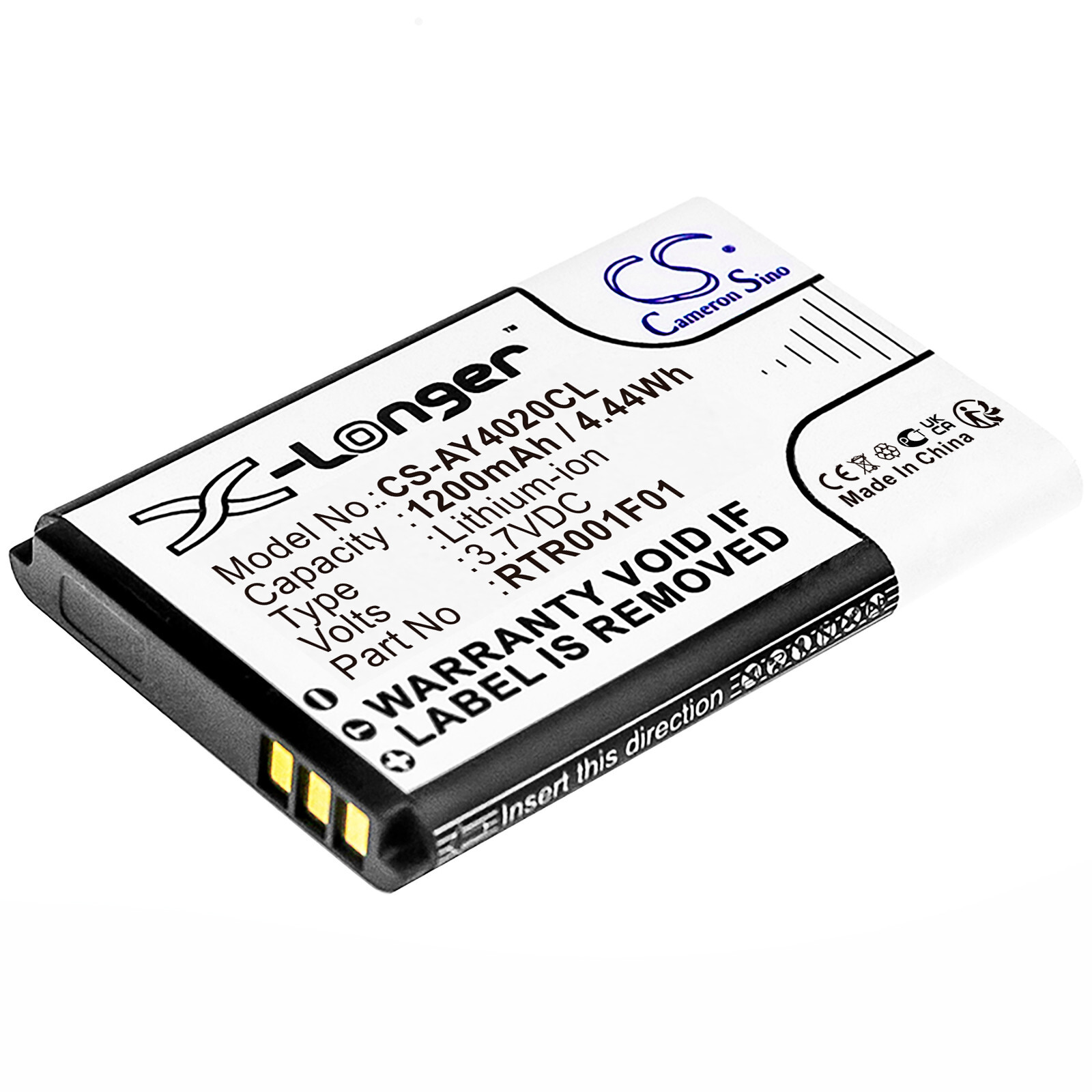 BATTERIE 1200mAh 10000058 RTR001F01 For Doro 2414 2415 2424 DFC-0150 0190 DOMO