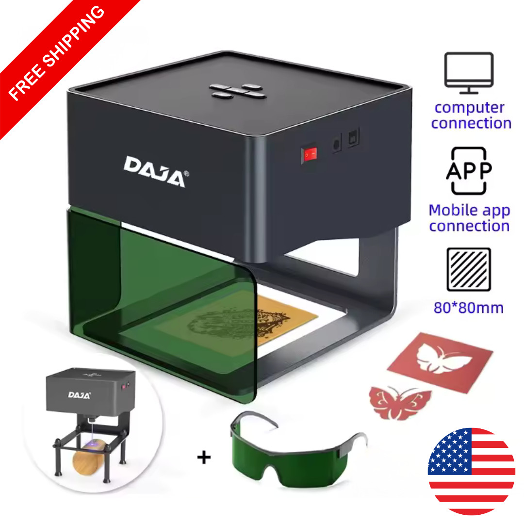 Mini Portable Laser Engraver DIY Bluetooth Machine for Wood Leather Plastic