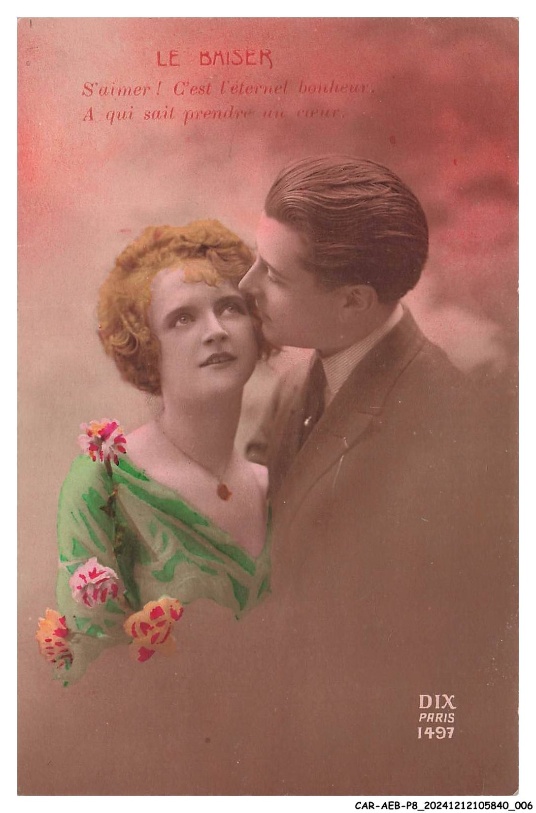 Car-Aebp8-0383-Fantaisie - A Woman With Her Man - The Kiss - To Love C'Es