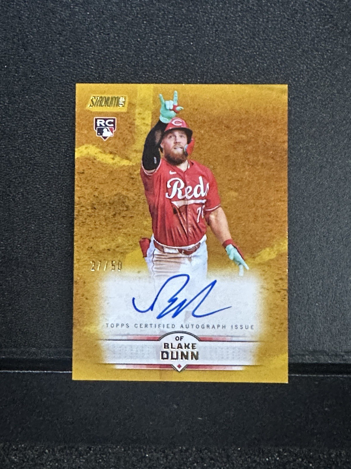 2025 Topps Stadium Club BLAKE DUNN RC Autograph GOLD FOIL #/50 CINCINNATI REDS