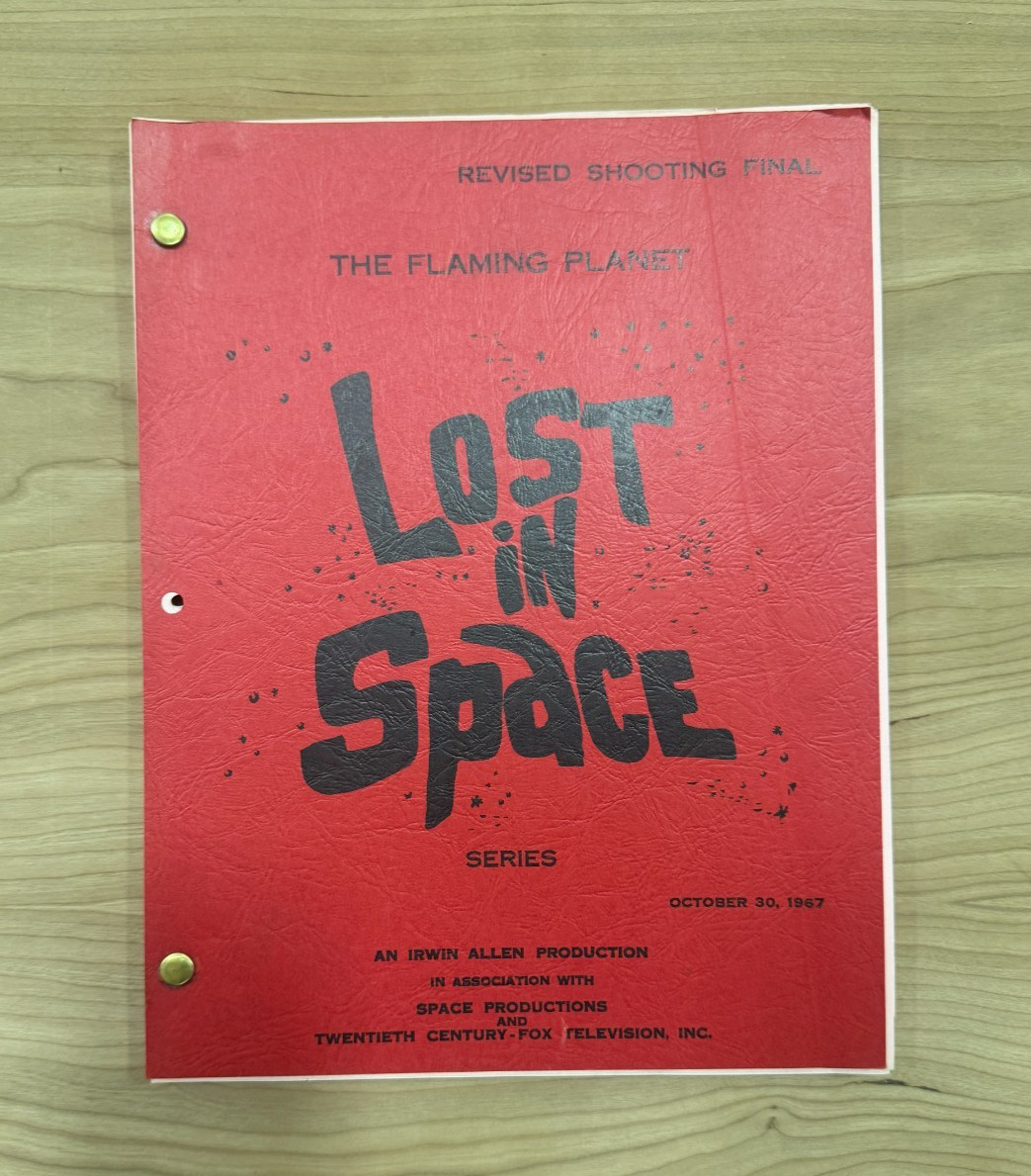 Lost in Space BOB MAY SCRIPT "The Flaming Planet" Script - Irwin Allen Sci Fi TV