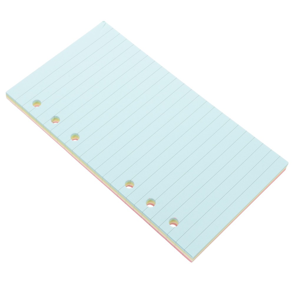 50pcs looseleaf binder paper refillable journal lined loose leaf A6 6-Hole