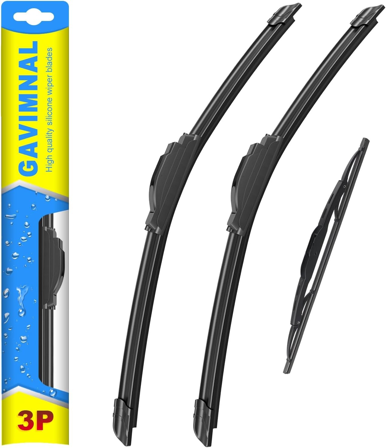 Gavimnal® 24"+20"+10" Silicone Wiper Blades Replacement For Chevrolet Traverse