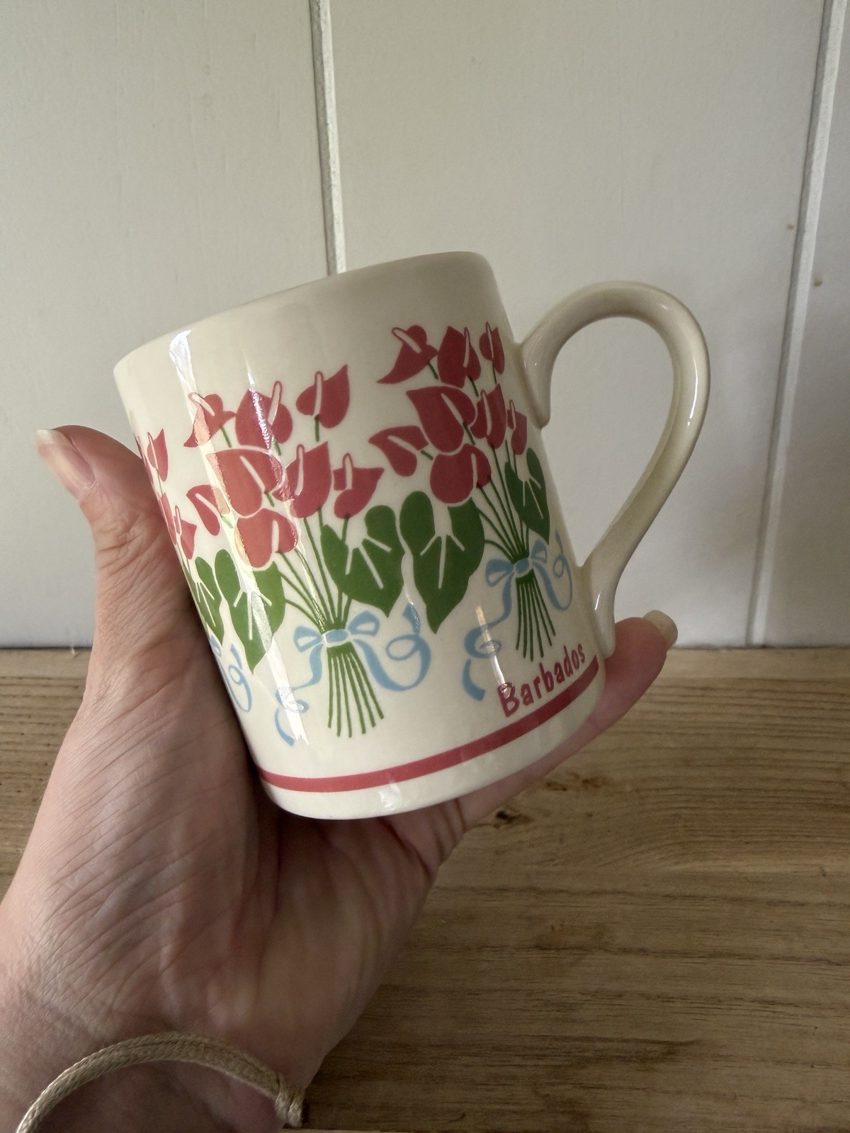 Jill Walker Barbados Coffee Cup Mug Rare Design Excellent Condition 1990