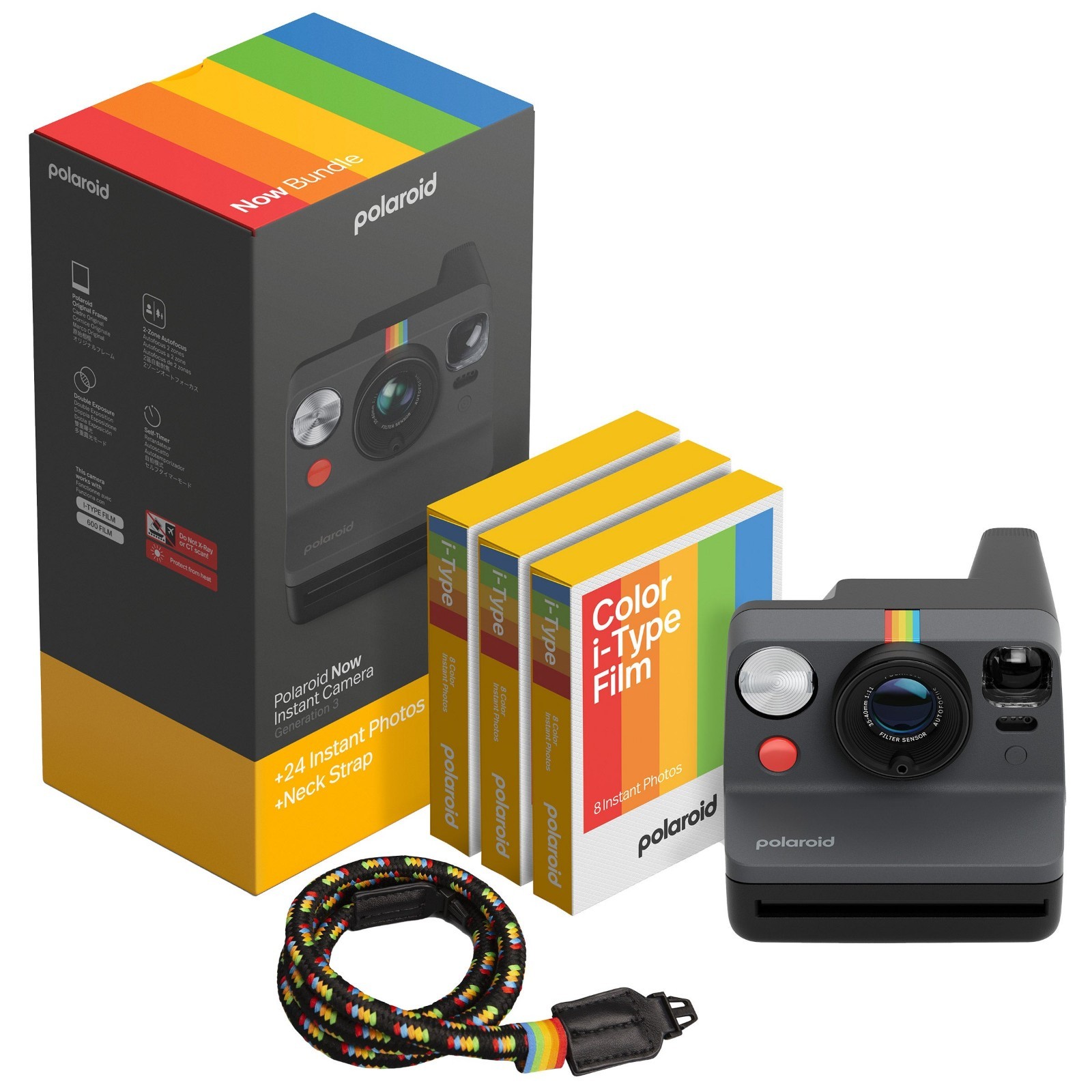 Polaroid Now Generation 3 i-Type Instant Camera Bundle