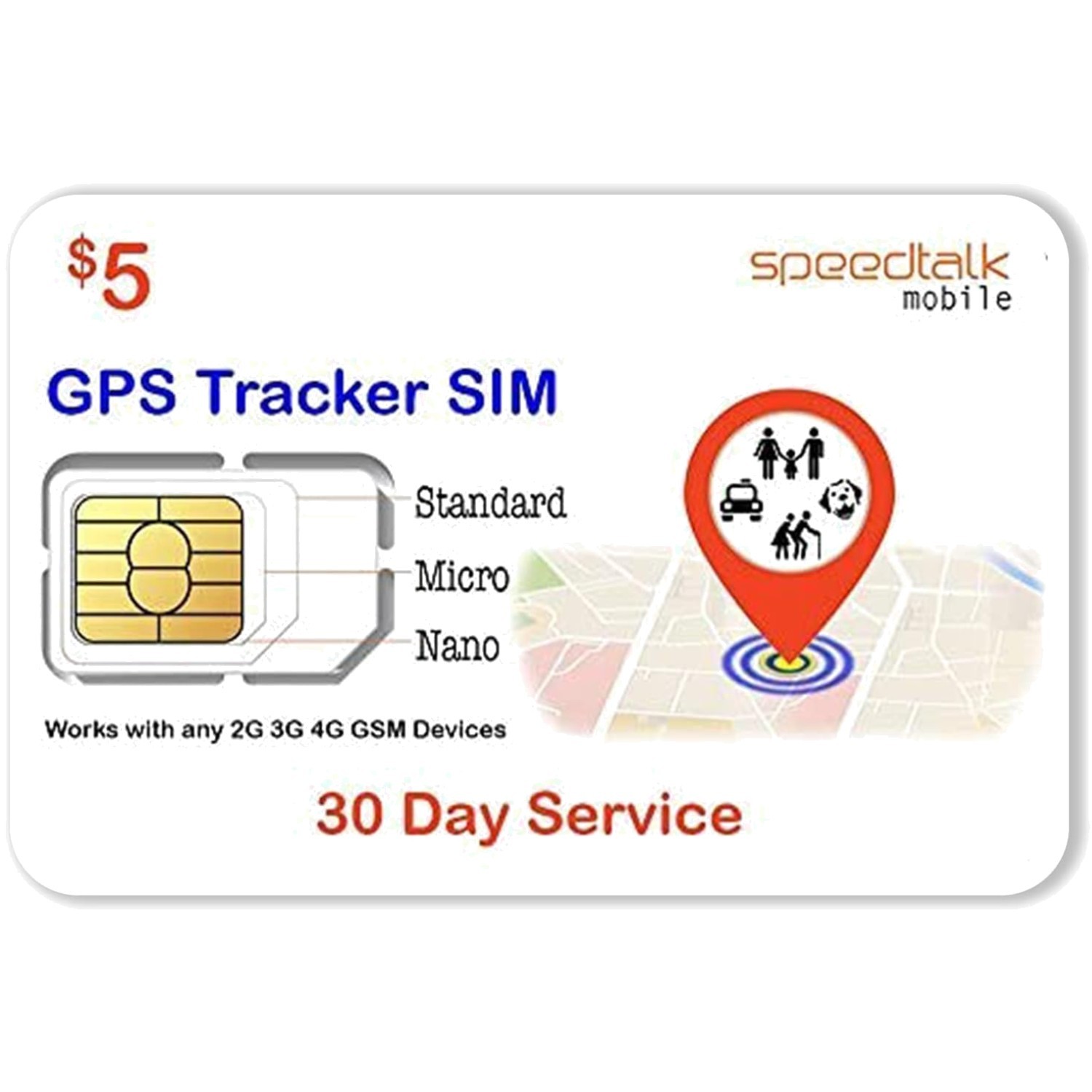 5G/4G Prepaid SIM Card for GPS Trackers - 30 Days of Reliable Wireless Service