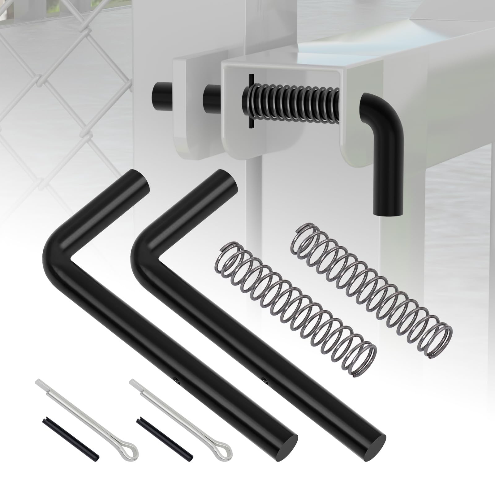 XaXmTee 819T Trailer Gate Spring Latch Kit with Extra Pins 2 Pack 2 PCS- 