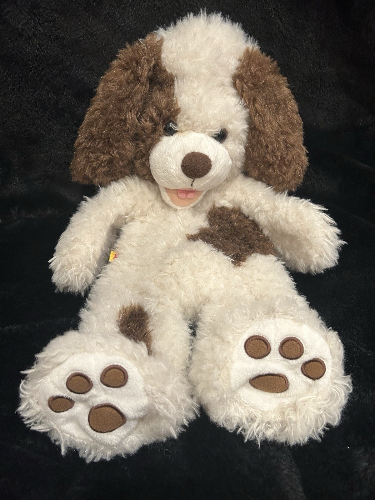 Build A Bear Brown Cream Puppy Dog Unstuffed