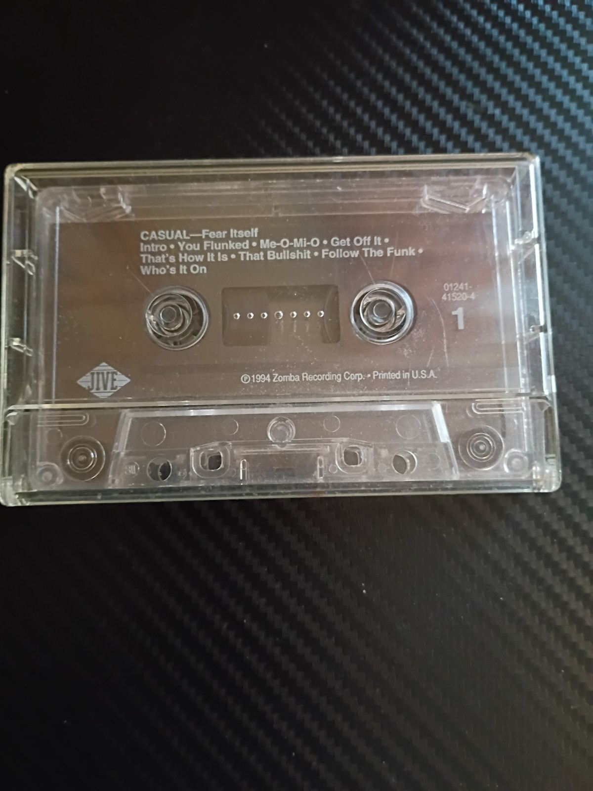 Casual - Fear Itself - Cassette - Missing InLay - 1994 - Jive (USA)