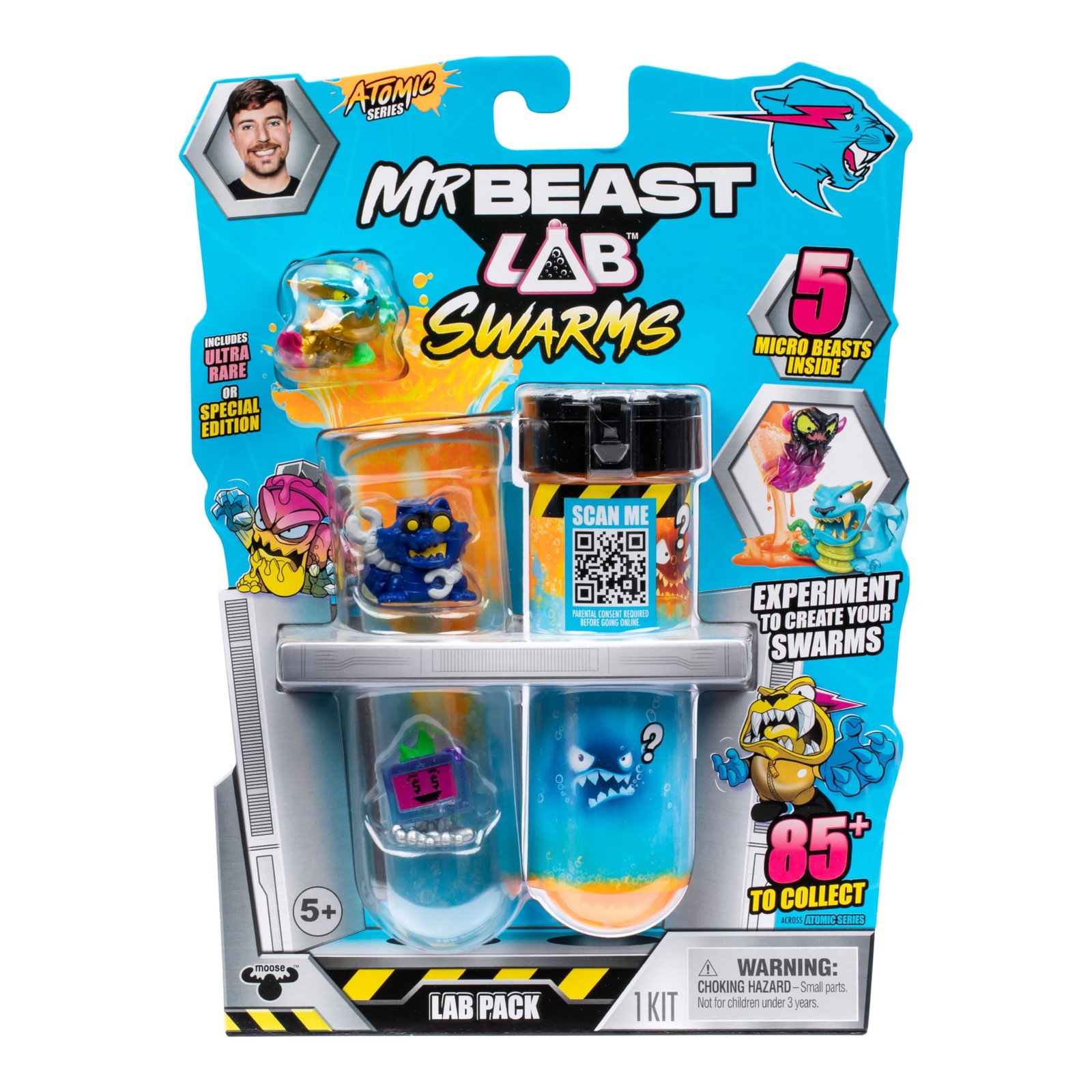 MrBeast Lab Swarms Series 2 Atomic 5 Pack – Medium, Multicolor 