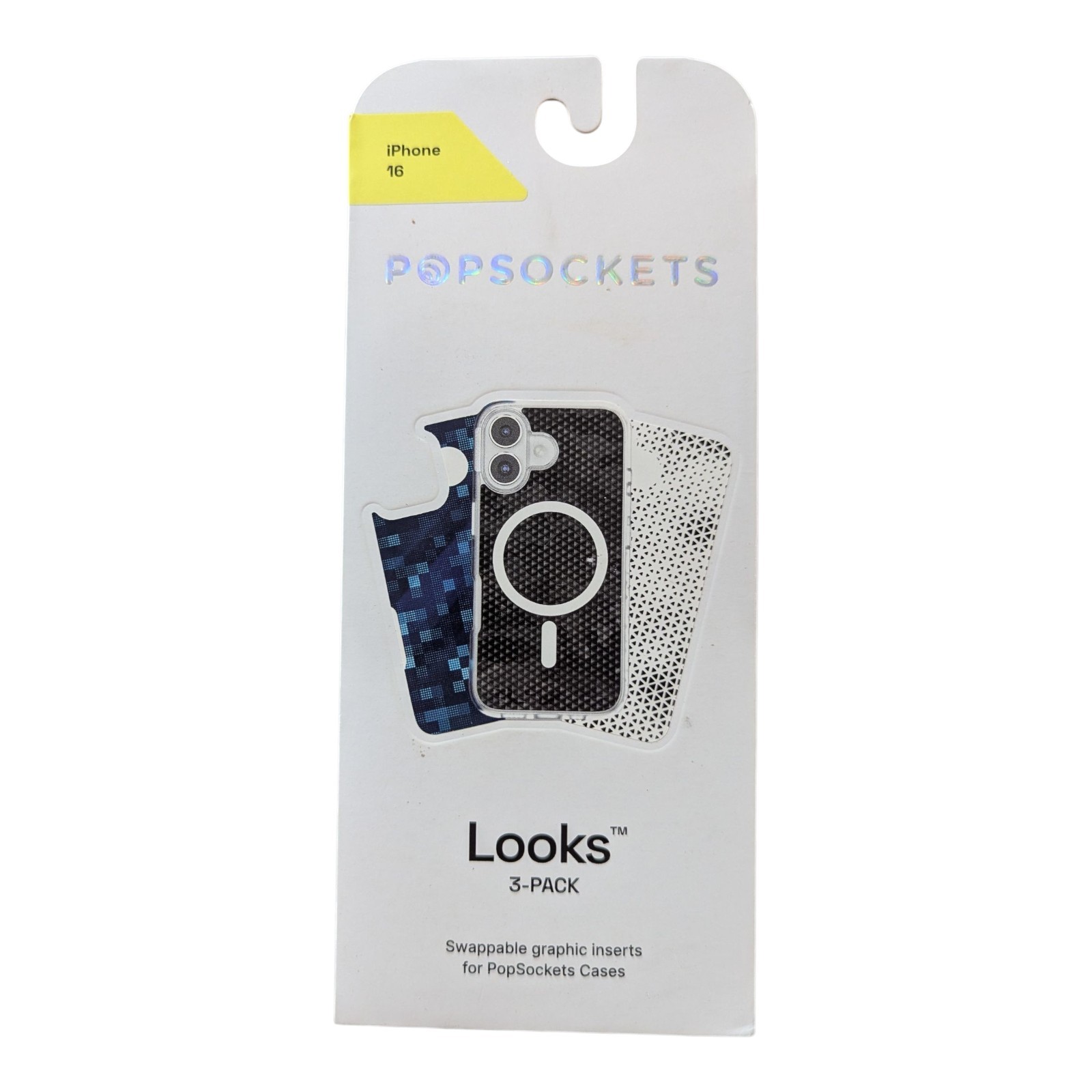 D6. Looks Popsockets Swappable Graphic Inserts LOOKS 3-pack For 16