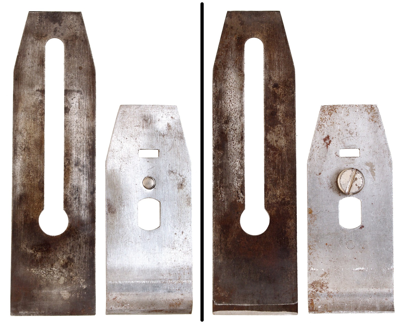 Early Banner T.M. Chip Breaker/Iron for Stanley No. 4, 5, 604, 605 -mjdtoolparts