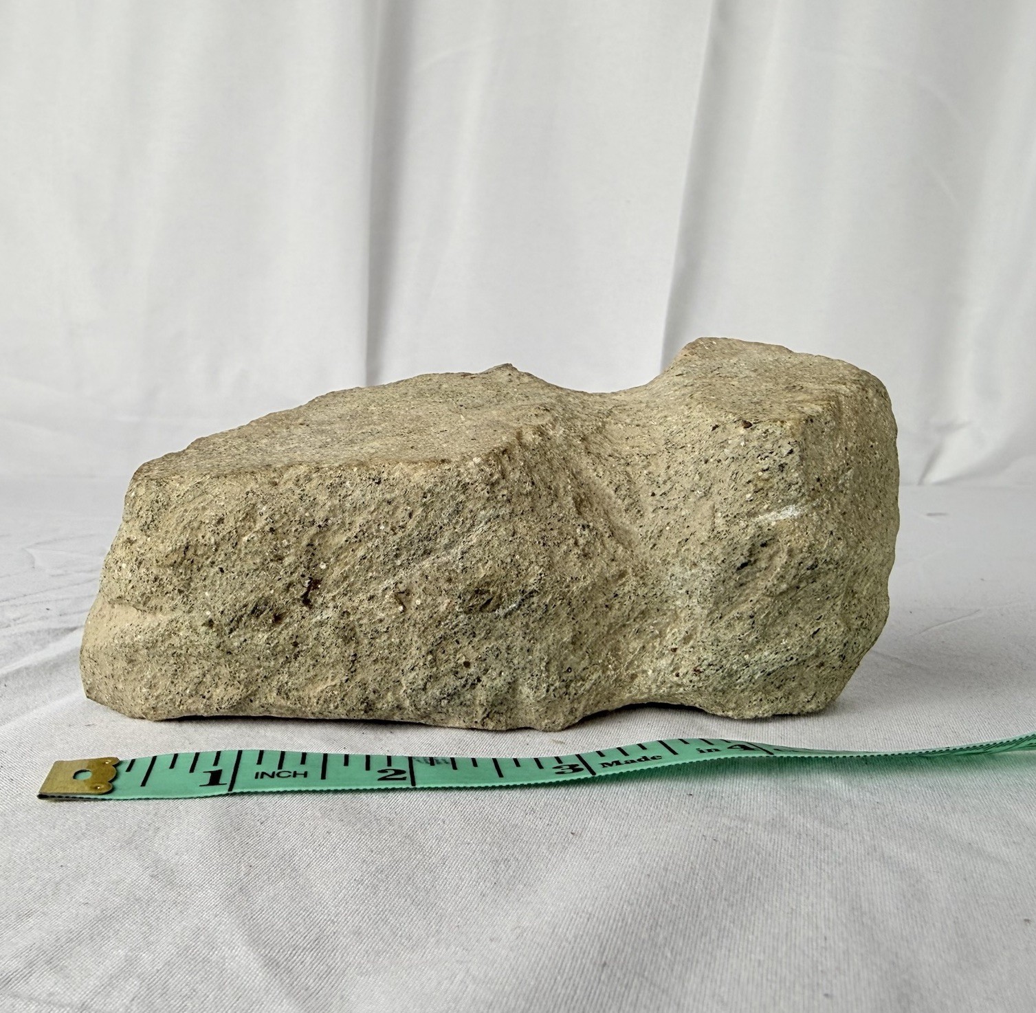 5" Native American Grooved Stone Axe Head Indigenous Artifact Tool Rock Read