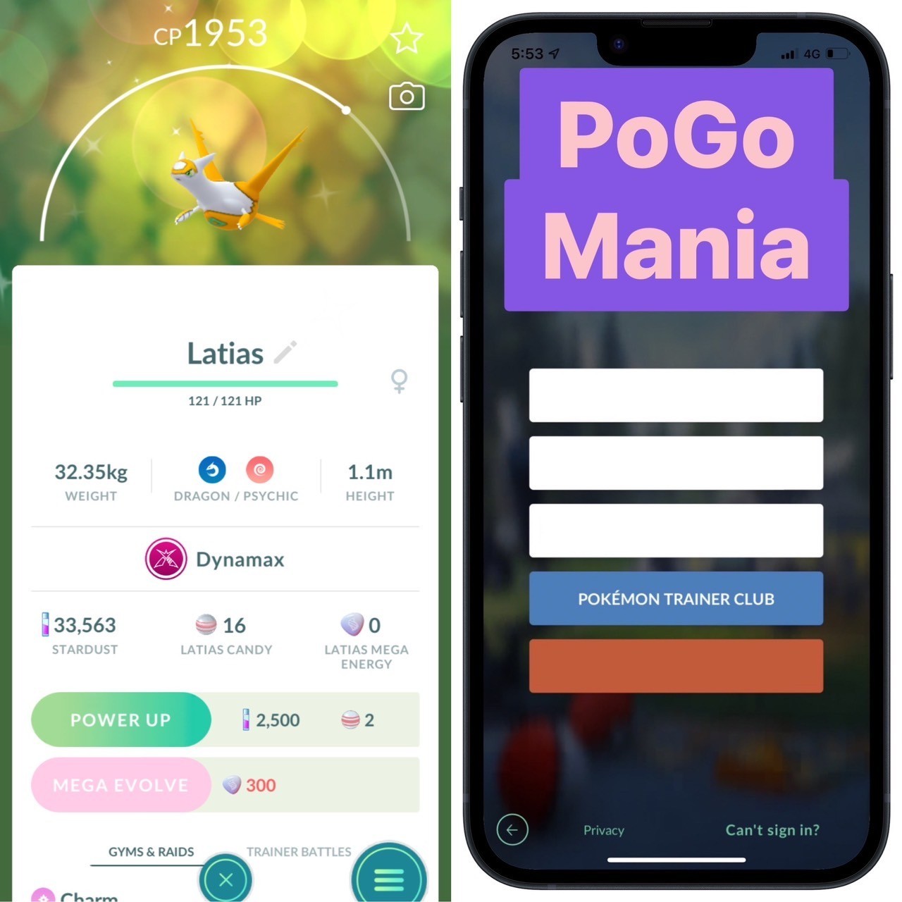 Shiny Dynamax Latias✨mini PTC 20k✨(read description)