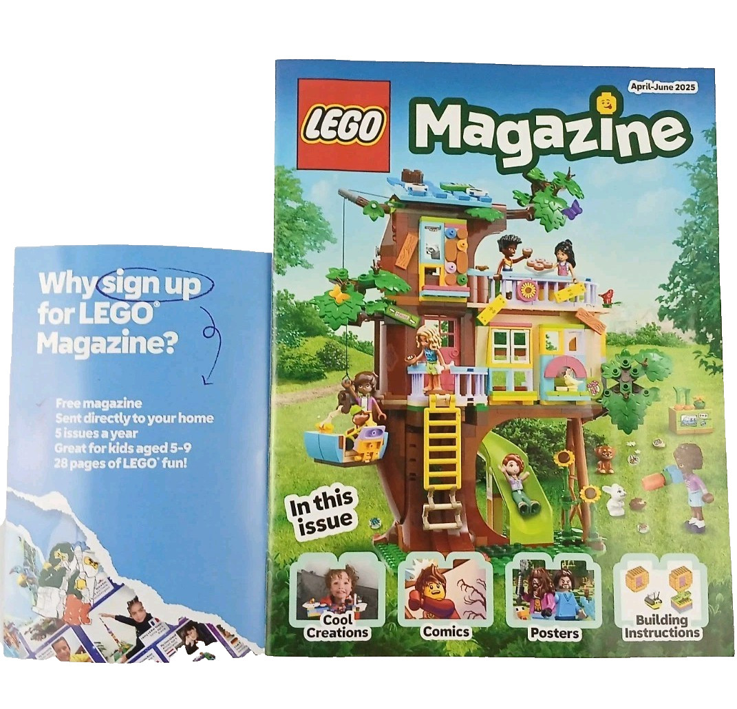 LEGO® Magazine APRIL-JUNE  2025 U.S. Minecraft Movie Mini Poster Issue