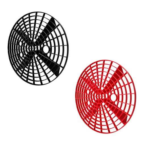 2PCS Car Wash Bucket Insert, Auto Washing Grit Trap Bucket Filter Black+Red