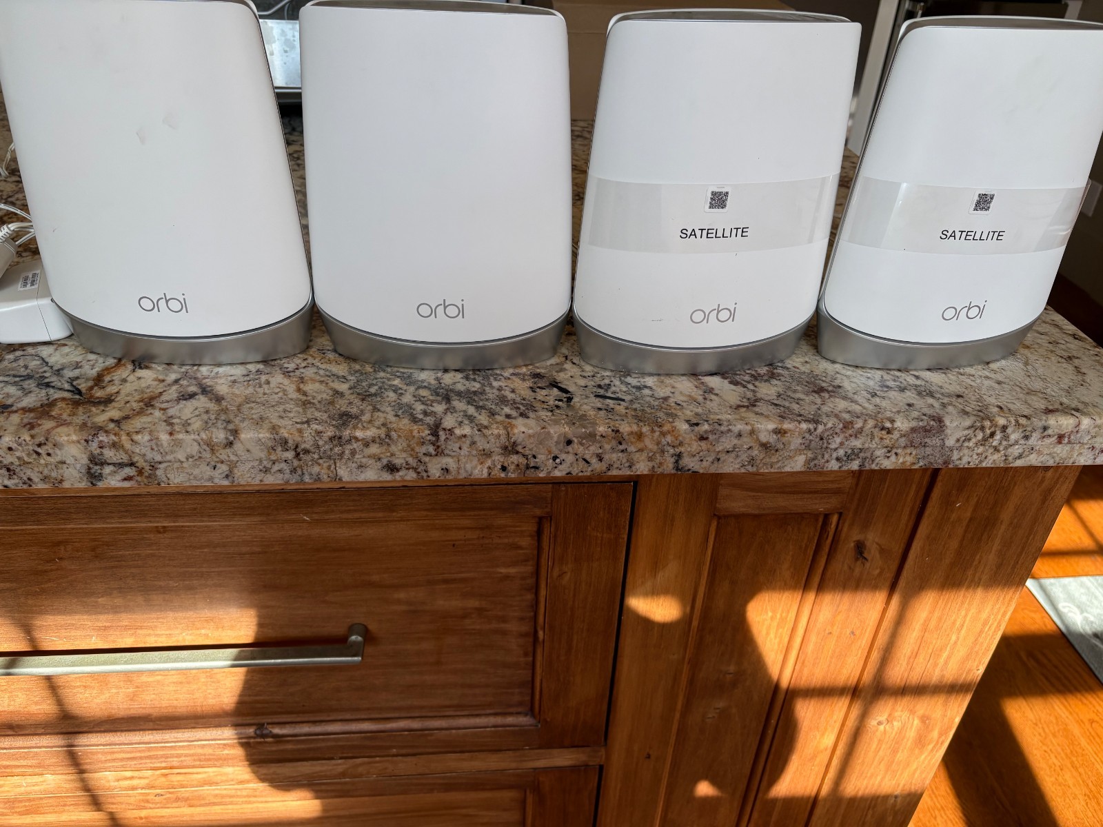 NETGEAR RBK753S Orbi WiFi 6 System Router and 3 satelites