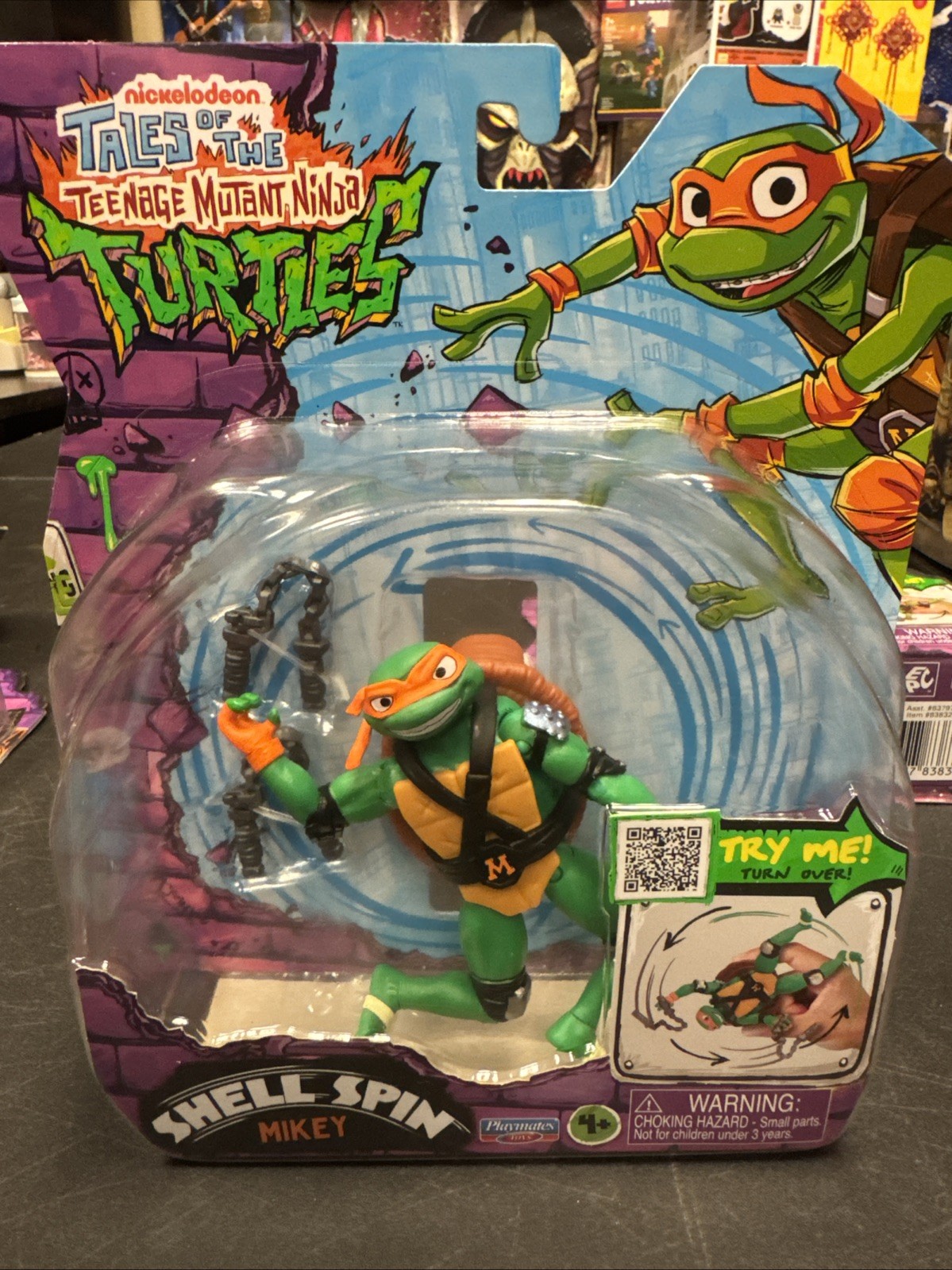 TMNT Teenage Mutant Ninja Turtles Shell Spin Mikey Playmates 2025 NEW