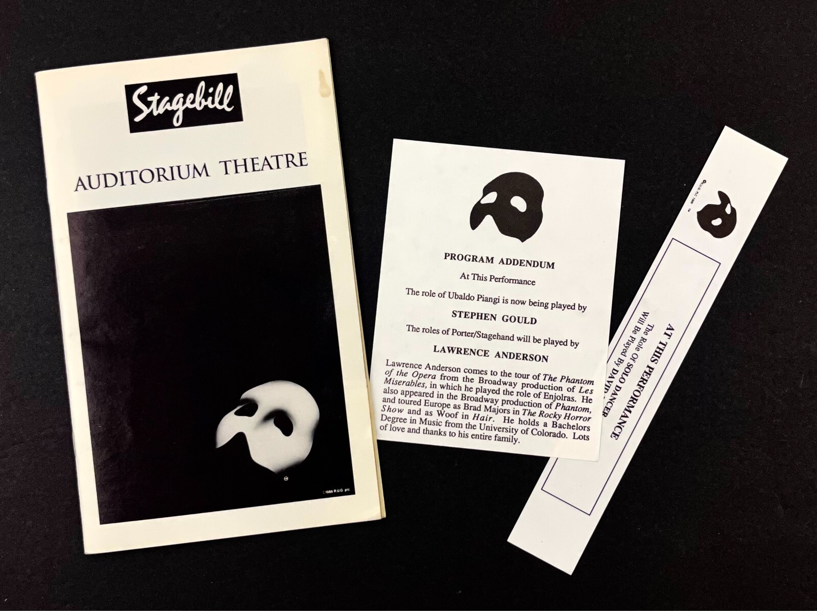 1994 Chicago IL Auditorium Theatre Phantom Of The Opera Stagebill Vtg Playbill