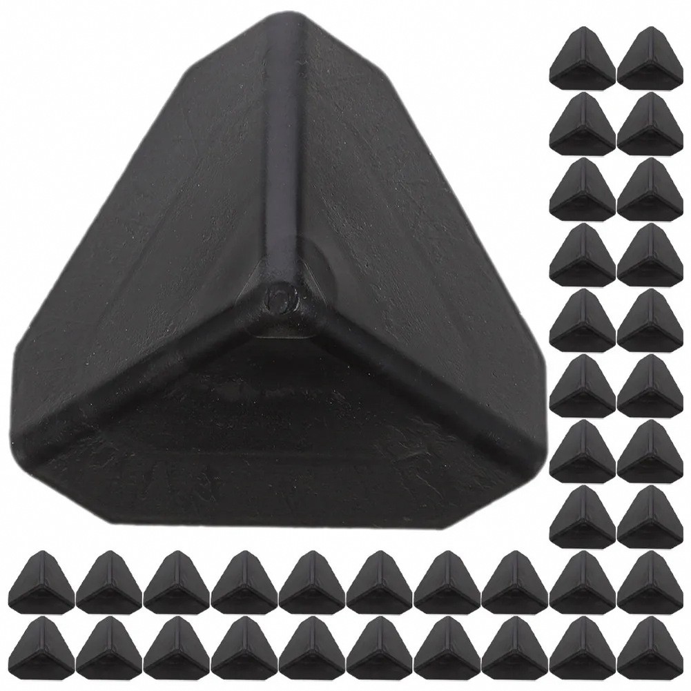 100Pcs Plastic Corner Protectors for Furniture Edges Proofing Safety Guards