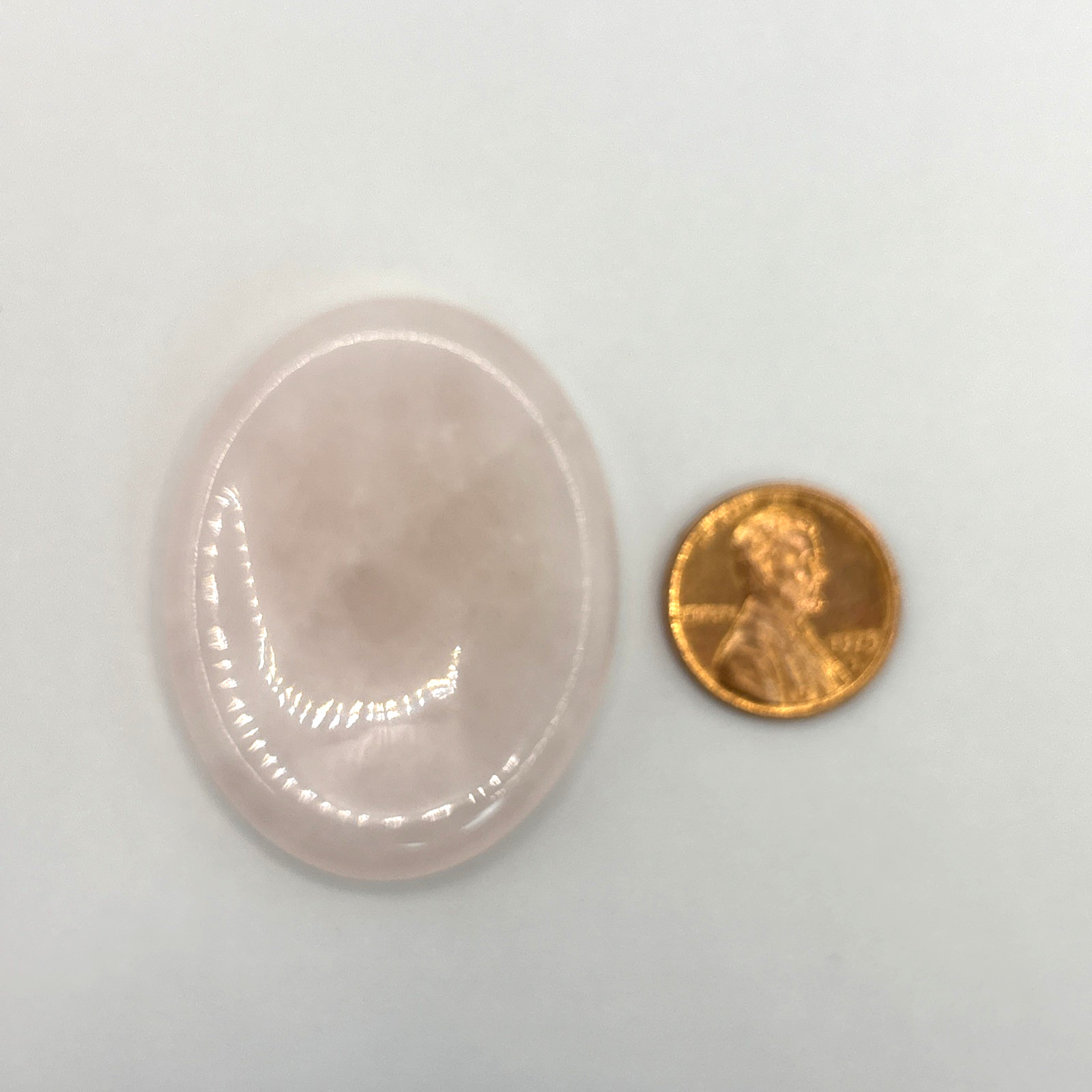 Natural Crystal Calming Worry Stone: ROSE QUARTZ (Crystal Healing Pocket)