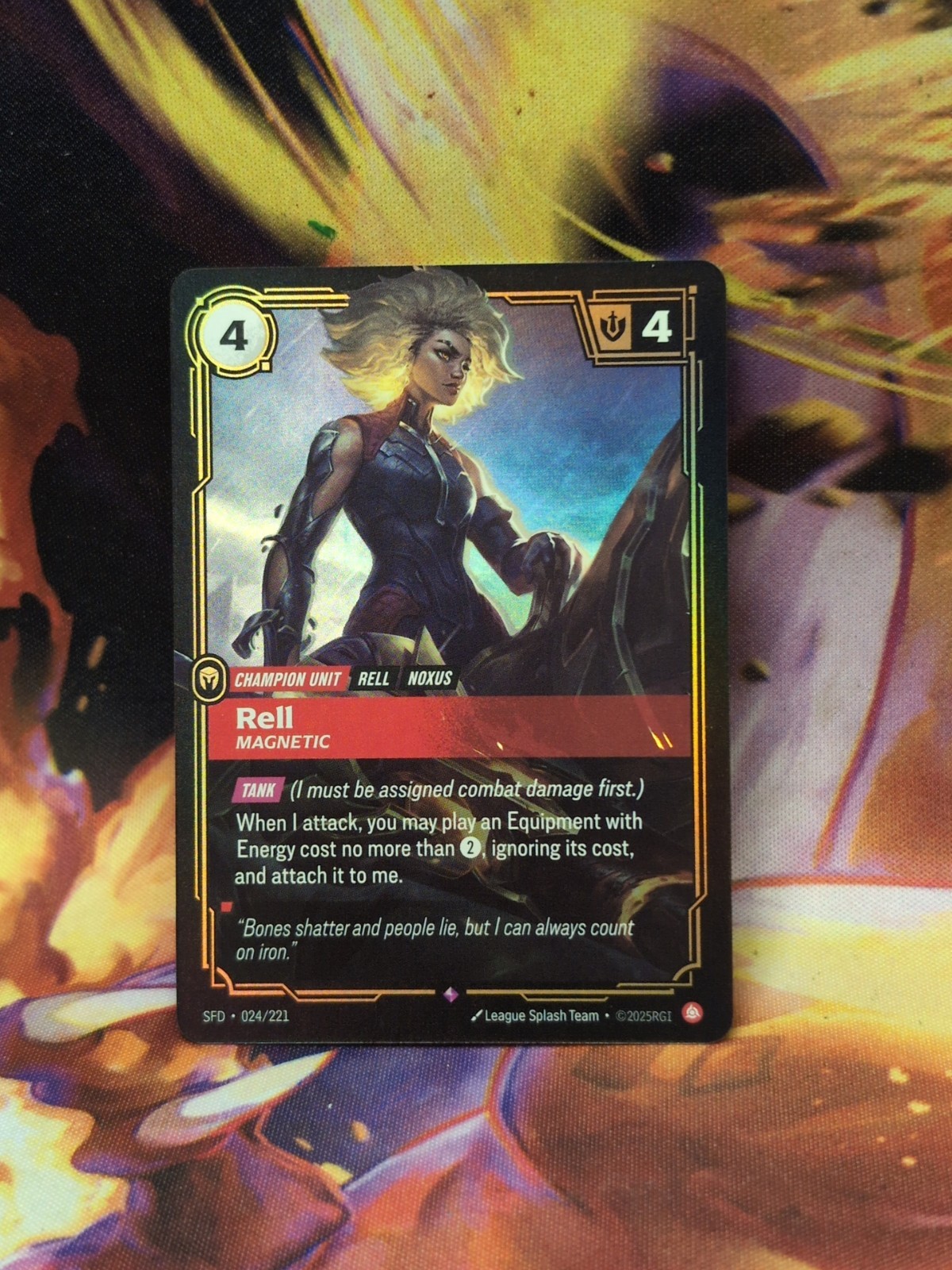 Riftbound TCG Spirit Forged RELL MAGNETIC #024/221  Rare Holo Foil 