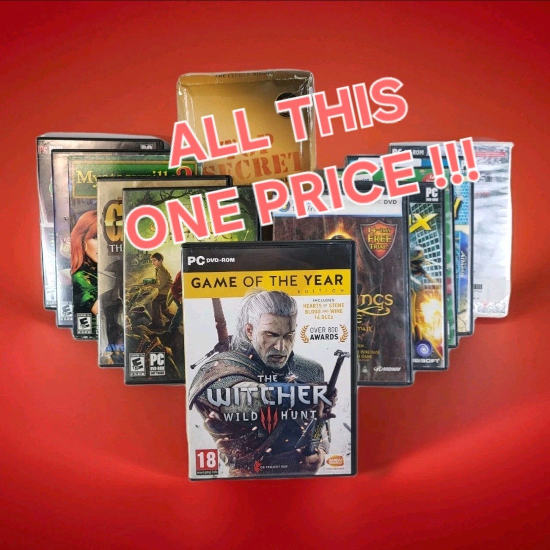 LOT $3 EACH! The Witcher 3 III Wild Hunt PC Game, Spiderwick, LOTR, HAWX