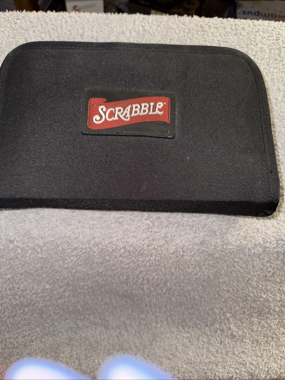 Vtg Scrabble Travel Set Folio Edition Soft Zipper Case 2001 Hasbro